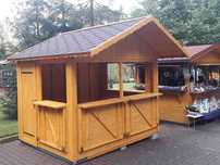 Domek handlowy 5 drewniany kiosk sklepik producent C1