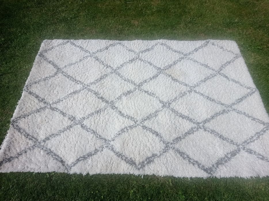Dywan biały 135x190