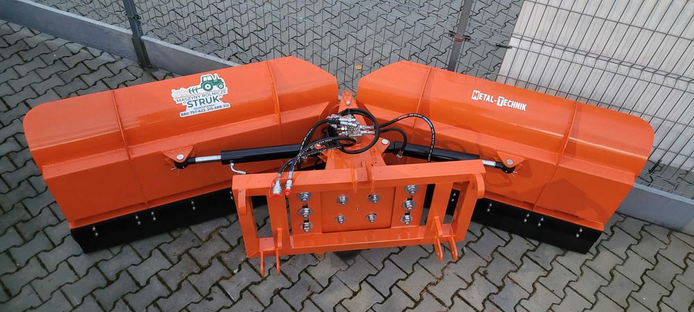 Pług do śniegu składany strzałka prosty Metal-Technik komunalny STRUK