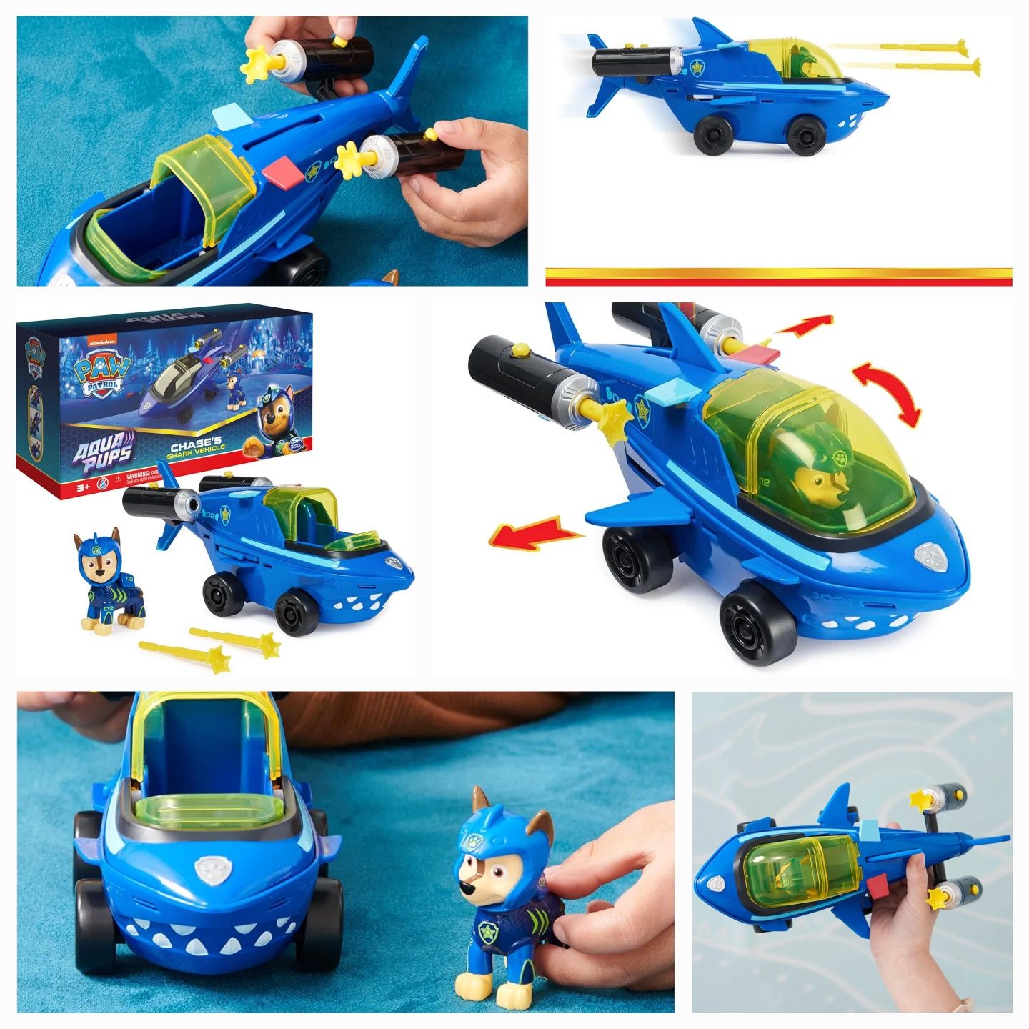 Акція! Paw Patrol Aqua, Скай, Гонщик, Кремез, Щенячий Патруль Аква