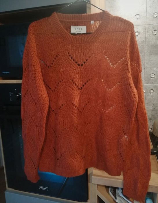 Damski ażurowy sweter ADPT M