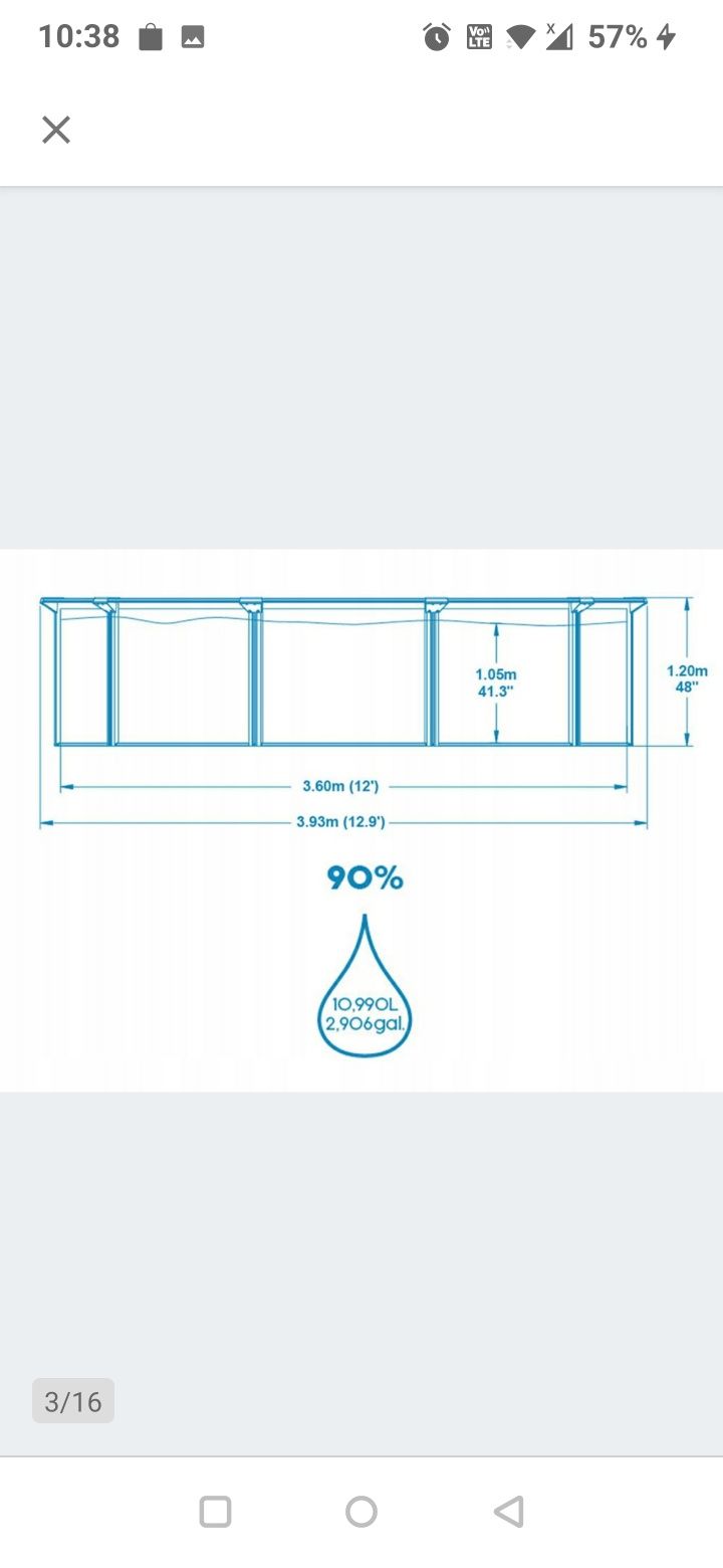 Basen Bestway Hydrium 3,60×1,20m.