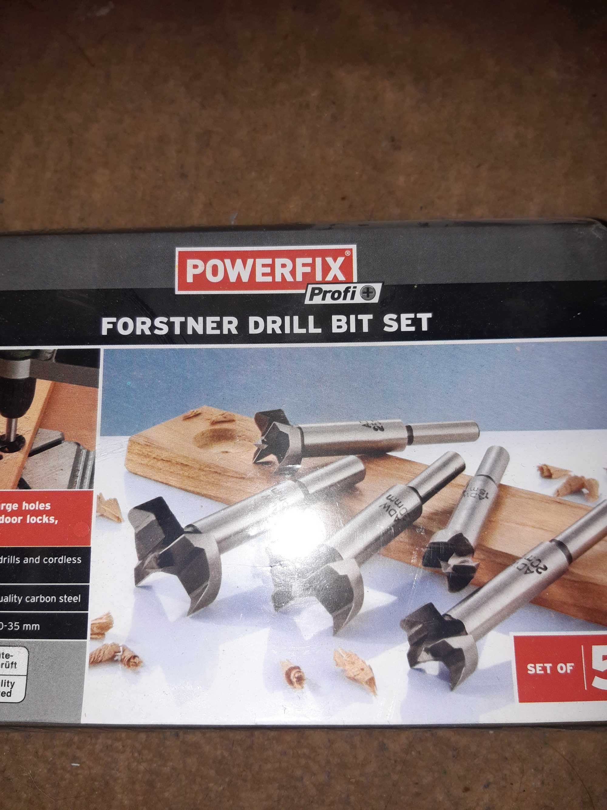 Wiertła do drzewa Powerfix 5 szt,