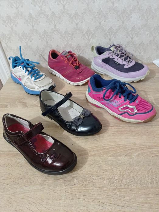 Туфли, кроссовки для девочки Nike, Tom.m, The North Face р.33-36, б/у
