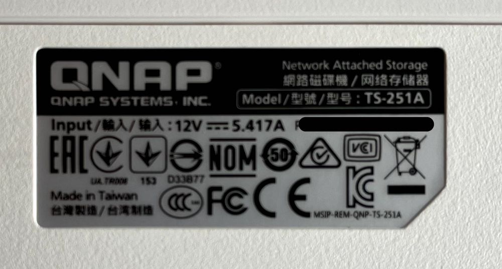 serwer sieciowy QNAP TS-251A, 2G RAM, 1,6G Celeron dual-core