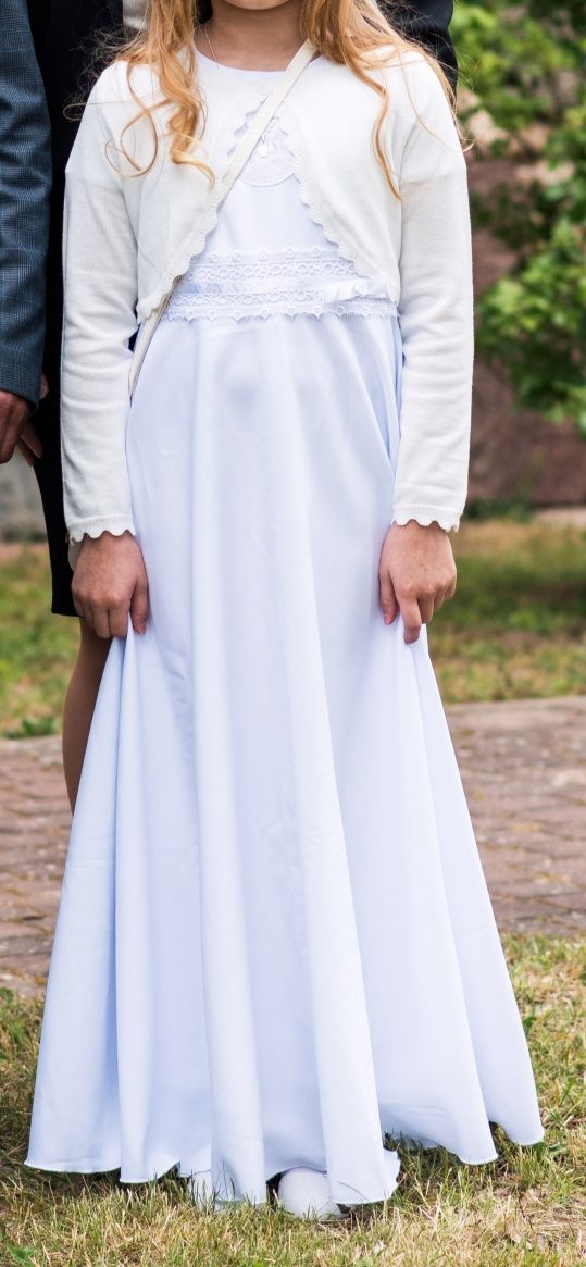 Sukienko-alba komunijna r.140