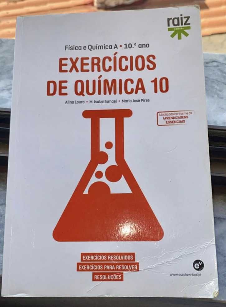 Livro de Exercícios de Química 10 - Raiz Editora