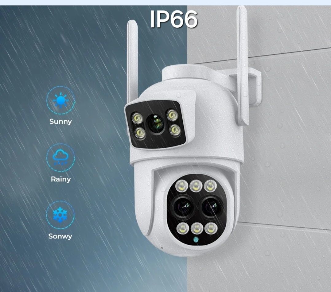 Kamera obrotowa zewnętrzna Monitoring 8x ZOOM Wi-Fi, 9MP Śledzenie