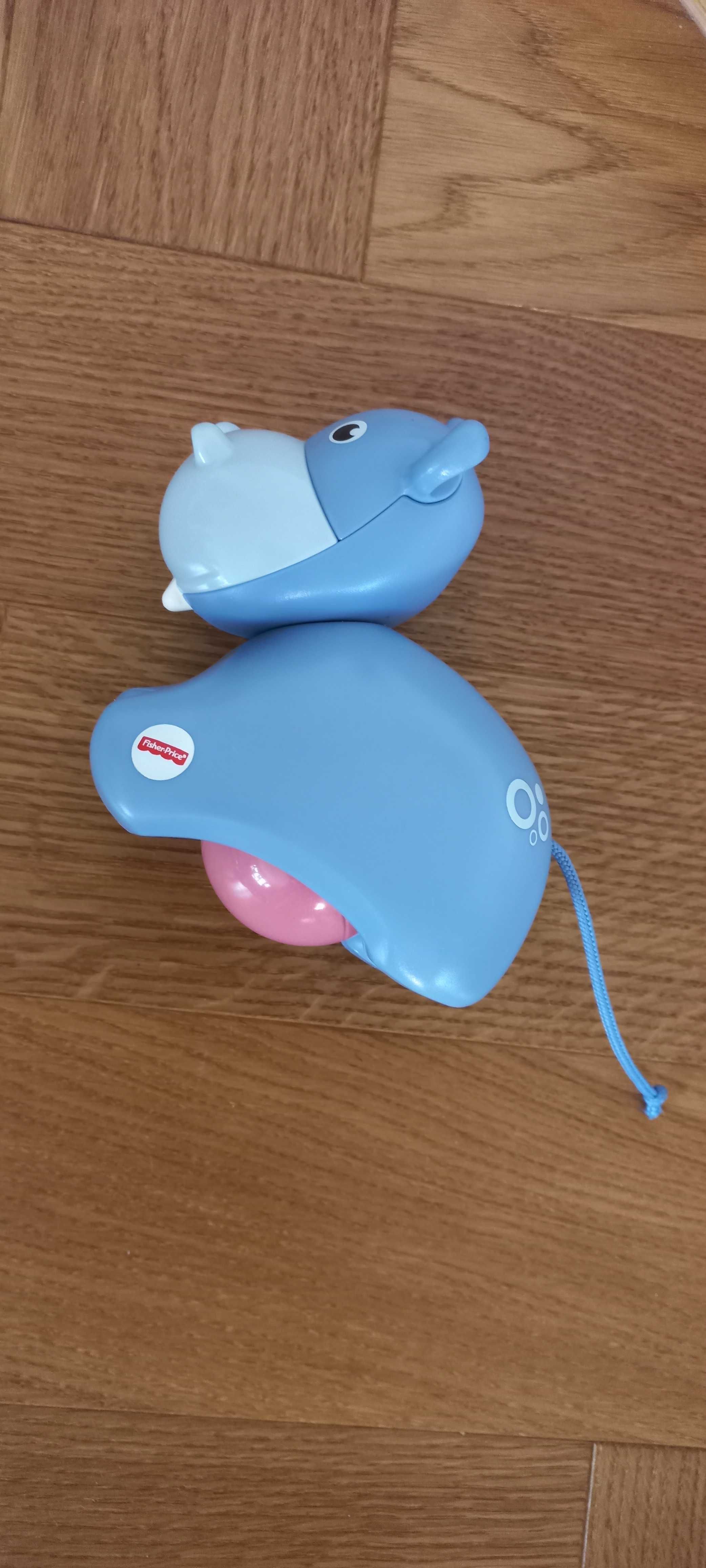 Jeżdżący hipopotam Fisher Price do raczkowania