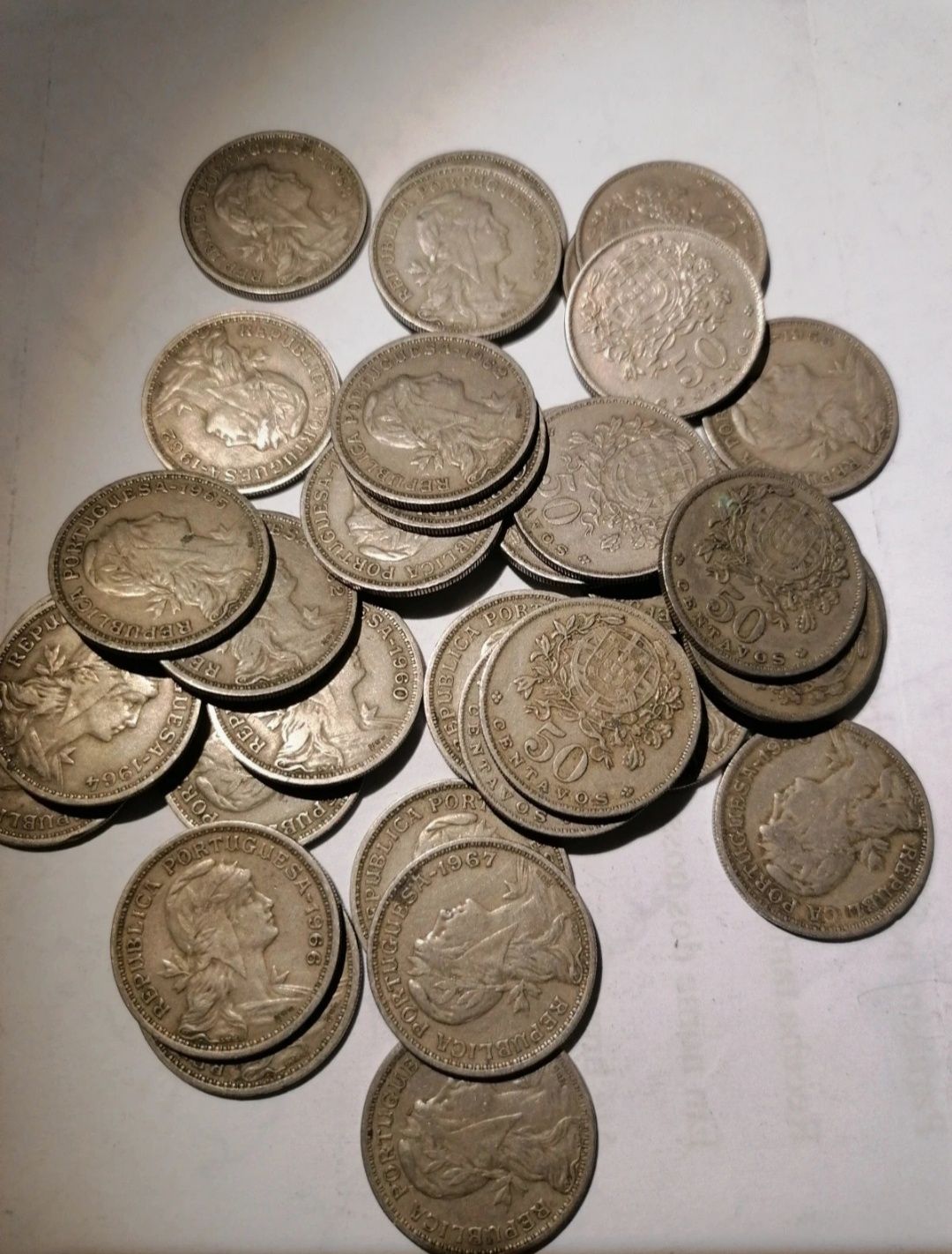 Moedas de 50 centavos
