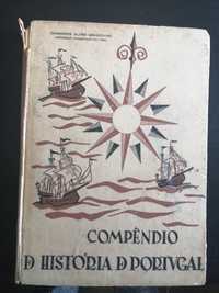 Livro o compêndio da história de Portugal de Domingos Alves grandinho