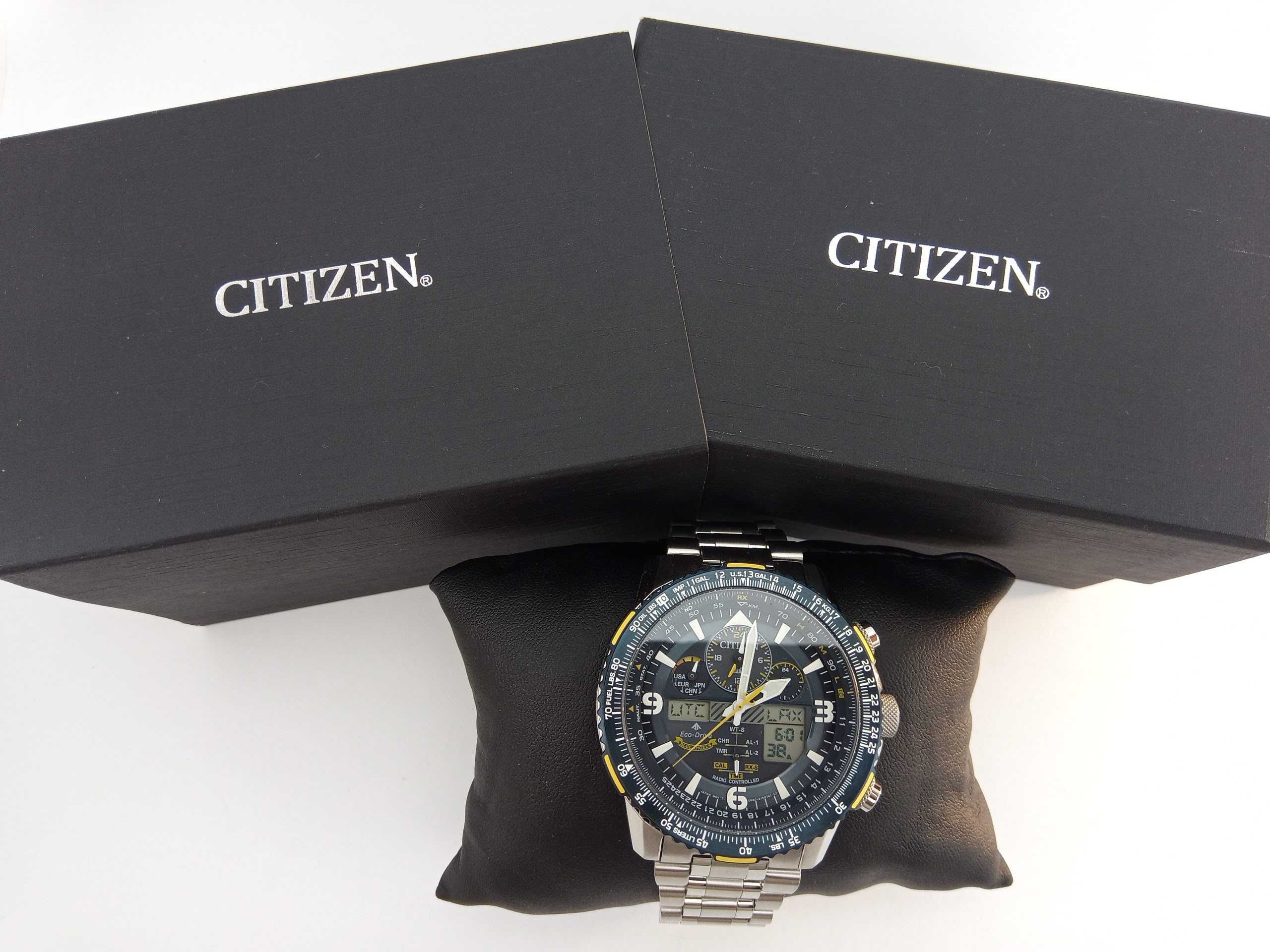 Часы Citizen Blue Angels JY8078-52L радиосинхронизация, вечник, сапфир