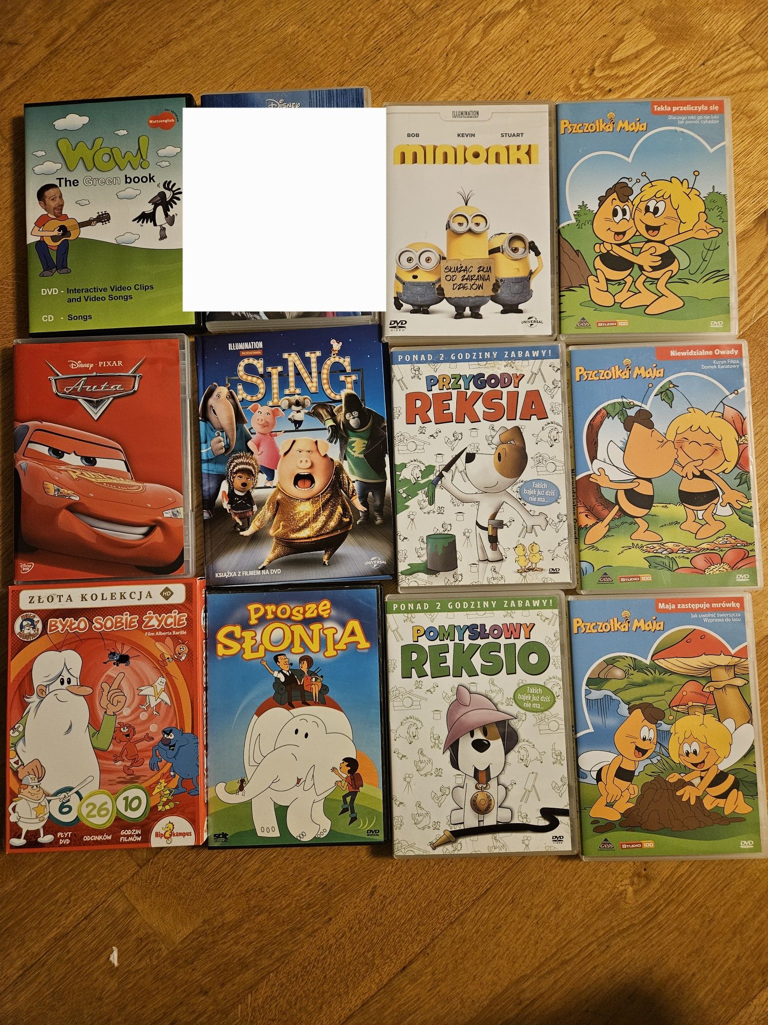 DVD bajki: Pszczółka Maja, Reksio, Było sobie życie