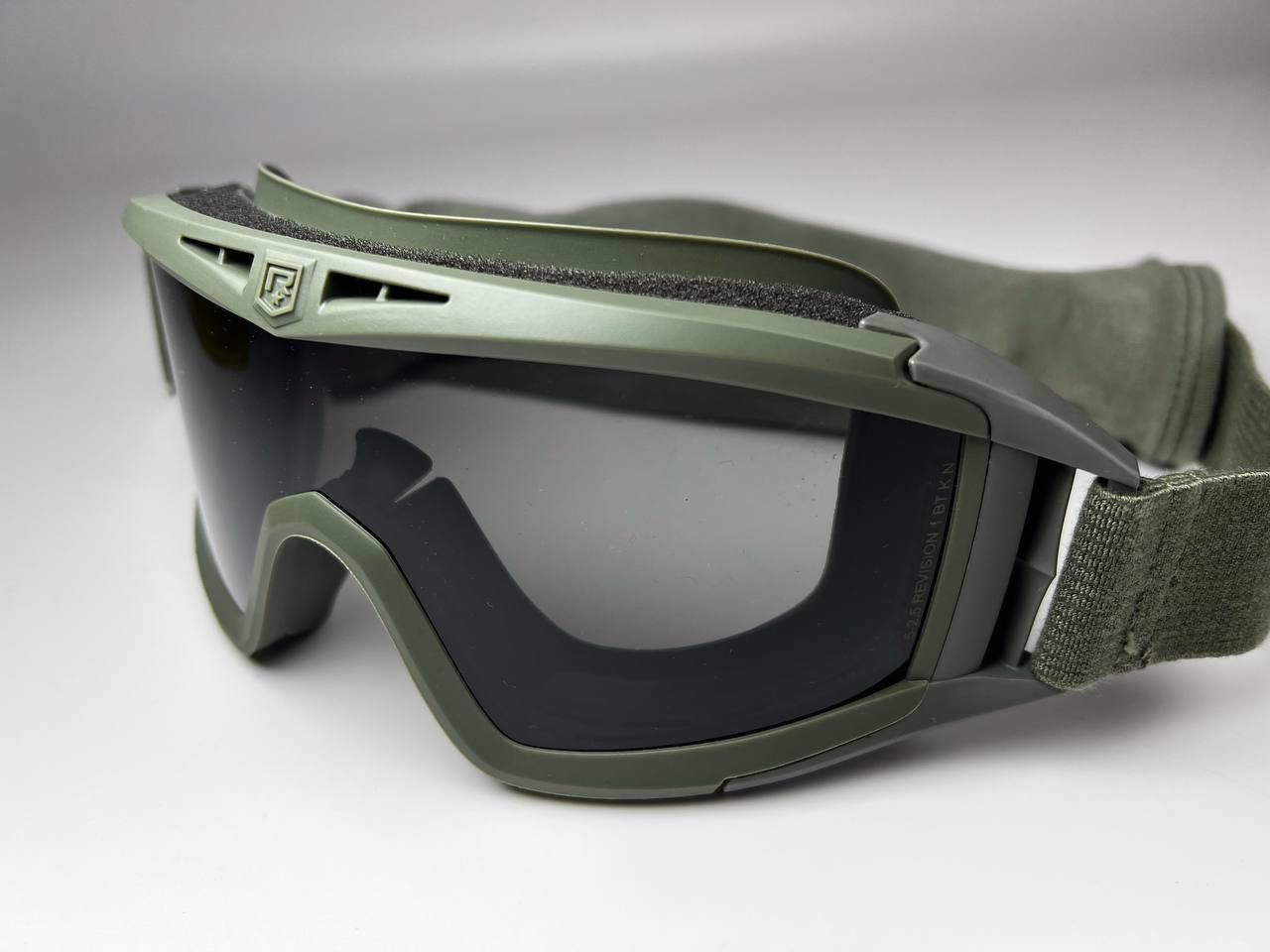 Тактичні окуляри маска військові Revision 2122 Олива 3 лінзи
