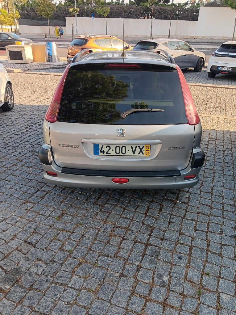 Peugeot 206 SW cinza prata