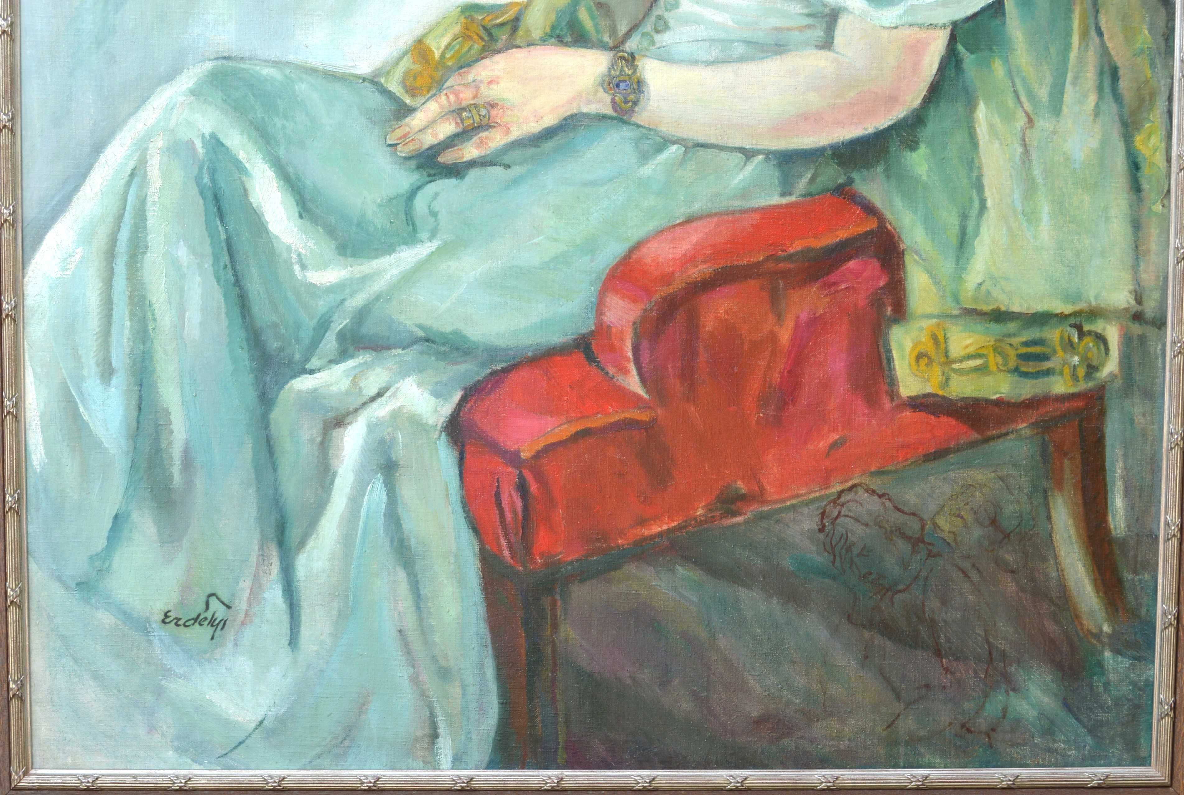 Картина Ерделі А.М. "Жіночий портрет" 1930-ті роки. Розмір 143х122 см.