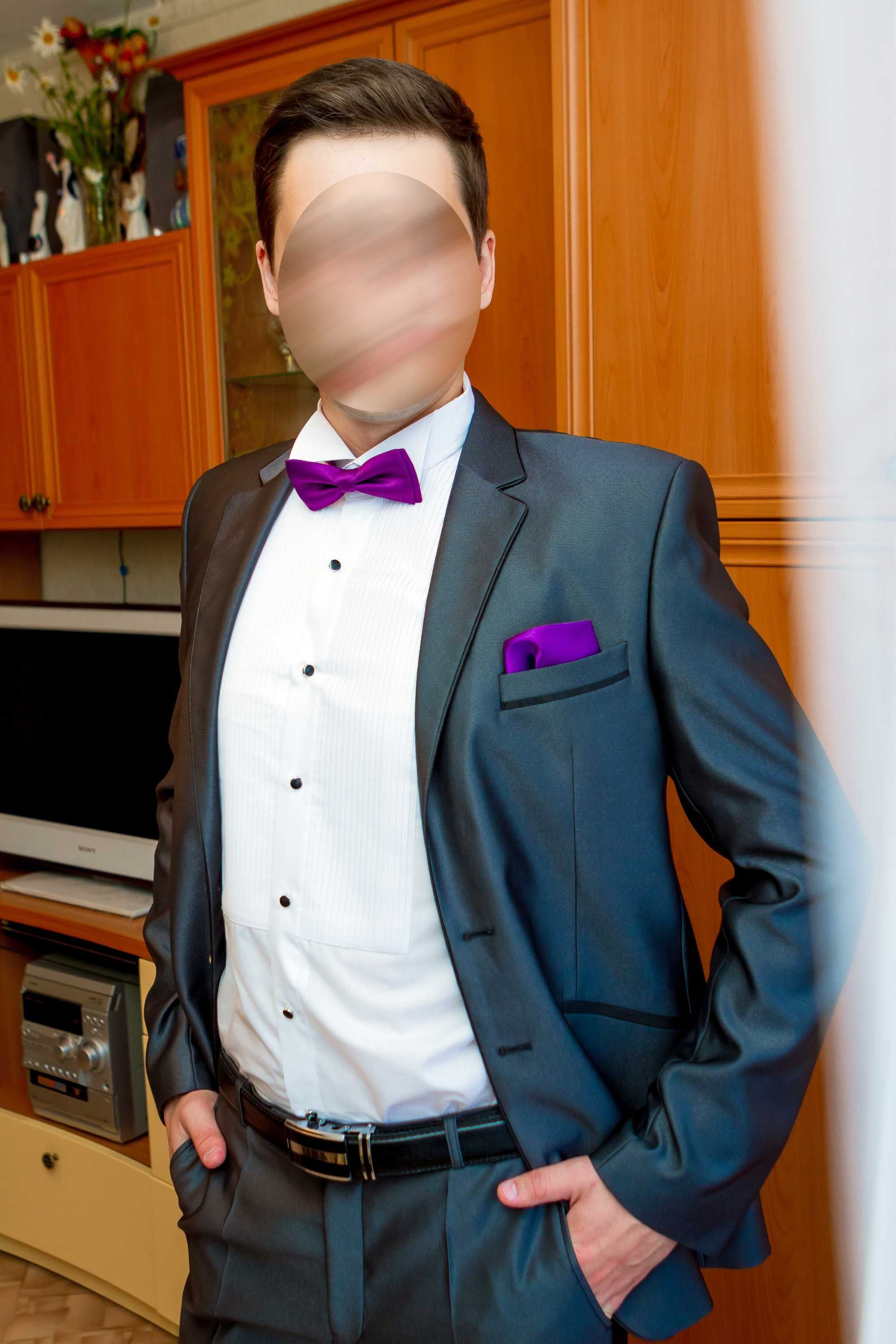 Мужской костюм с нарядной рубашкой (для свадьбы или выпускного)