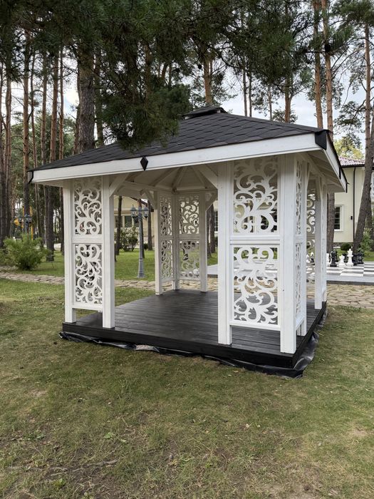 Altana Ogrodowa 3x3 Wiata Altanka Zadaszenie Biała