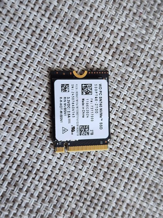 SSD NVMe 2ТБ 2048GB WD SN740 NEW Surface Pro 8 X Laptop Steam PCIe 4