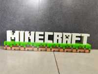 Letreiro iluminado do Minecraft