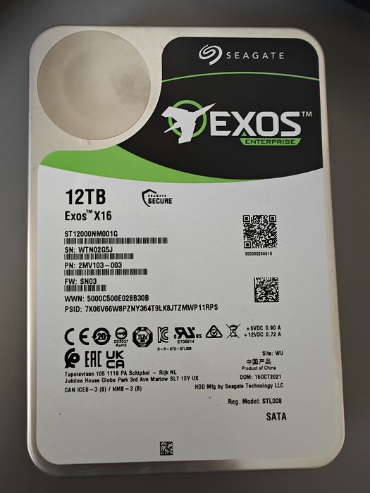 WD 12 TB Seagate 12TB Stan bdb