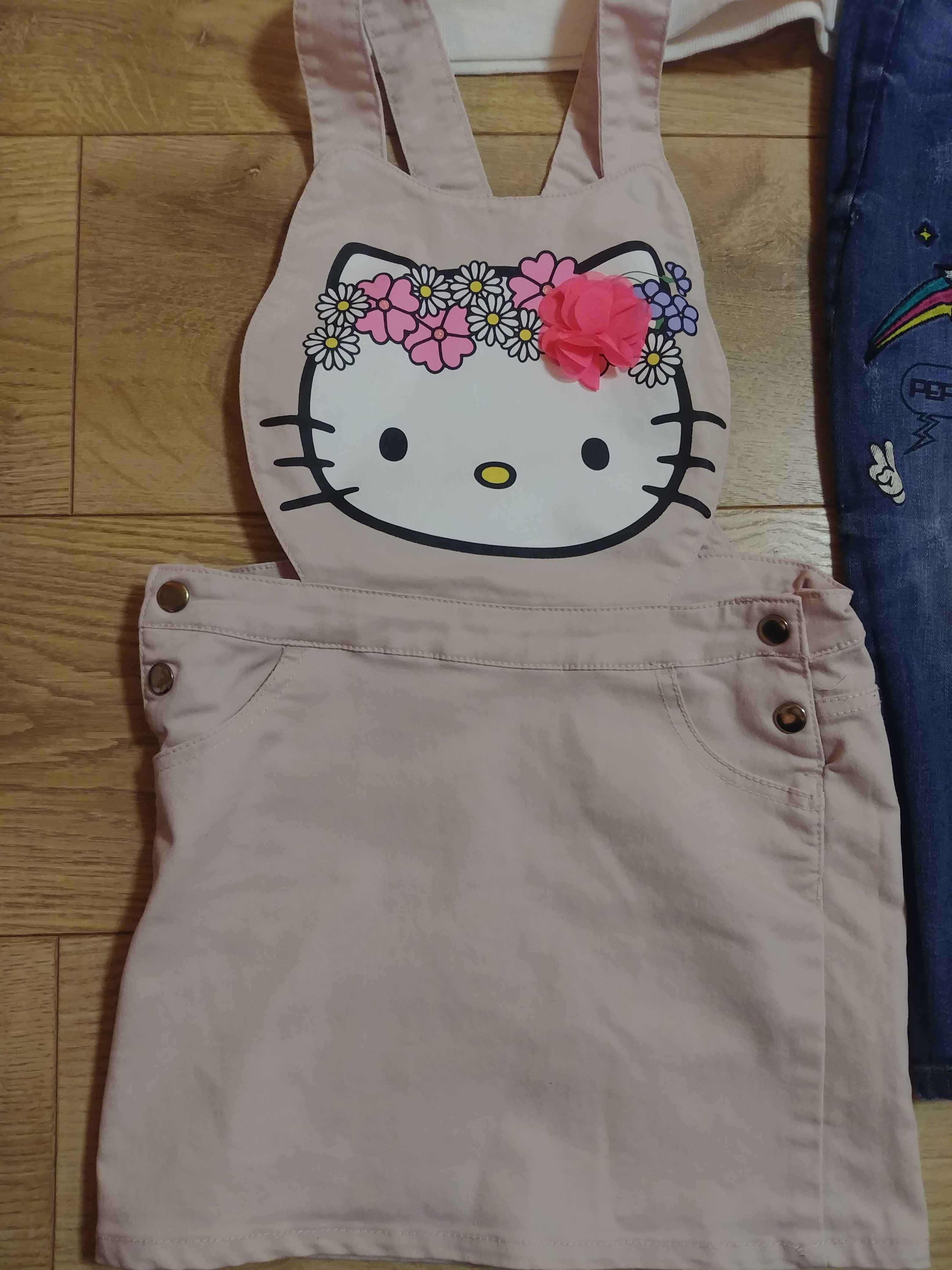 Jak nowe zestaw ubrań dla dziewczynki 128 H&m Hello Kitty