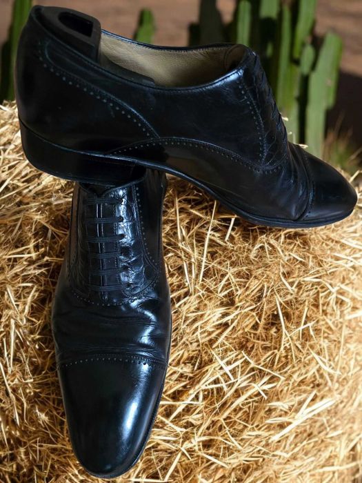 Artioli итальянские туфли мужские со вставками из кожи крокодила