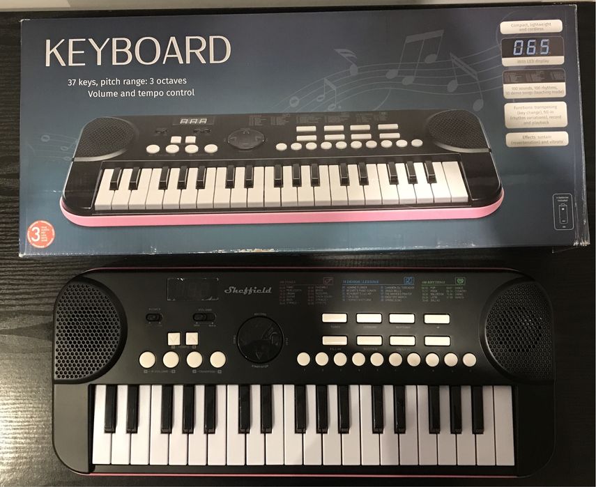 Keyboard Sheffield czarno różowy SPRAWNY bdb
