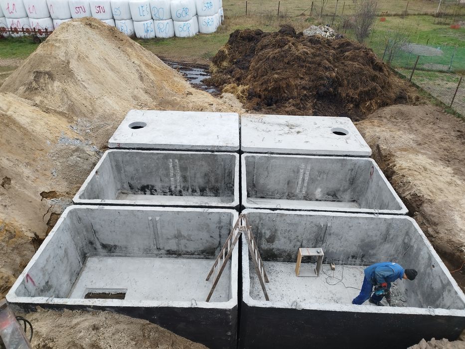 Szamba oczyszczalnie przydomowe studnie wodomierzowe mury oporowe