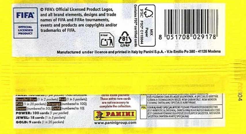 Karty piłkarskie panini adrenalyn xl Fifa 365- 2026