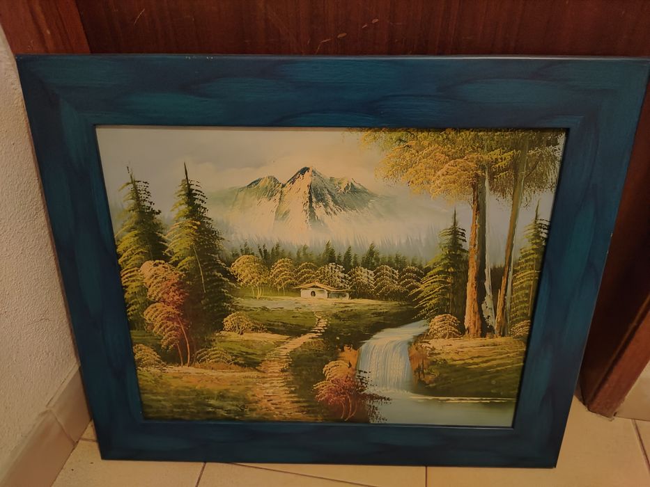 Vendo duas telas pintadas a mão