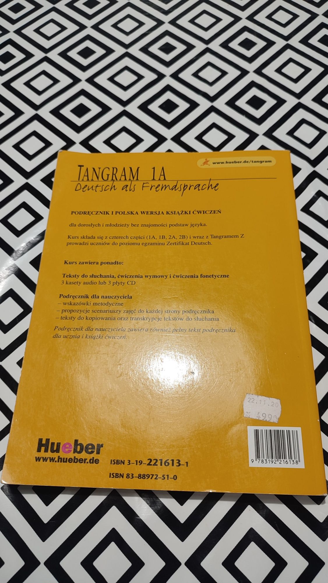 podręcznik do nauki języka niemieckiego tangram 1A