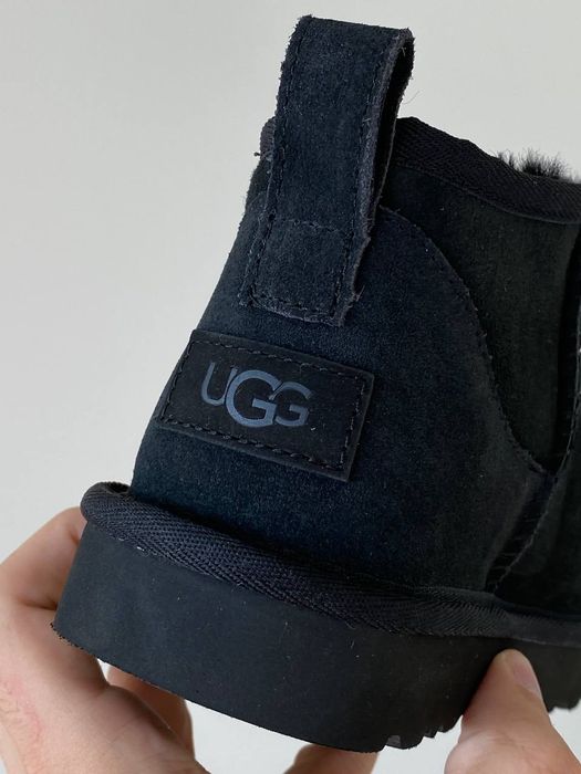 Уги Мужские UGG Ultra Mini Black (Замша) Size 39 ТОП