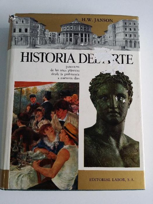 Livro história da arte HW Janson "Historia del arte" 1965 espanhol