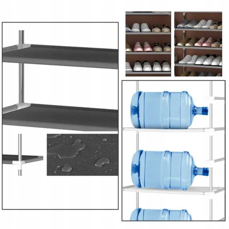 Szafka na buty materiałowa tekstylna zamykana szafa organizer