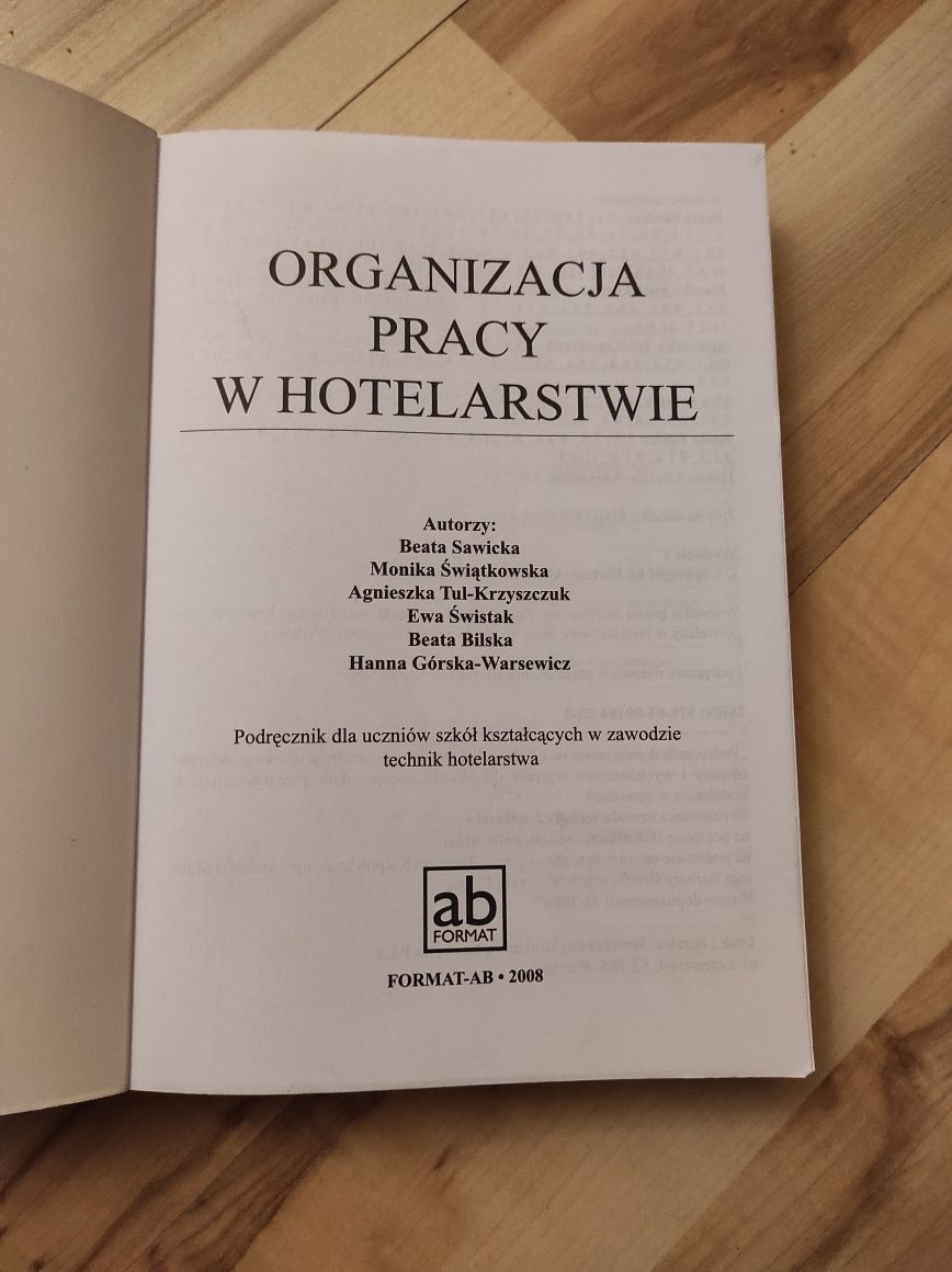 Organizacja pracy w hotelarstwie