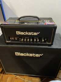 Blackstar conjunto Amp+Coluna+footswitch