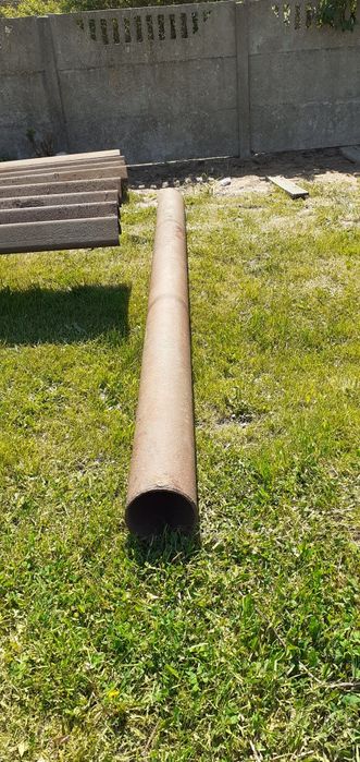 Rura stalowa fi 20 cm, ścianka 8mm, 366 cm długości