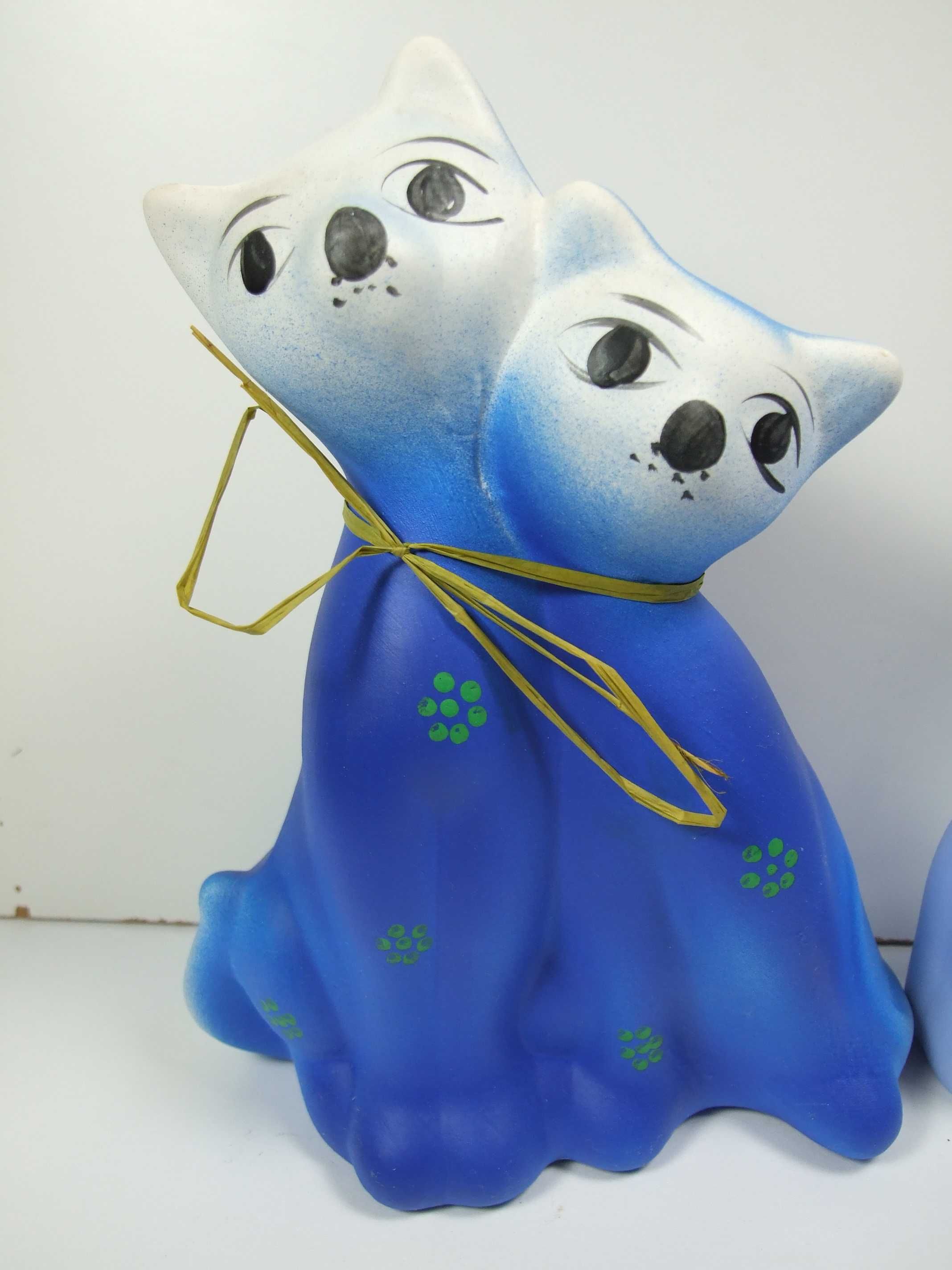 figurki niebieskich kotów zestaw