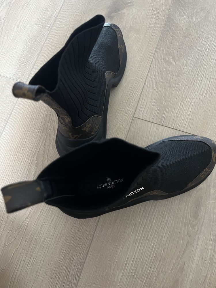 Buty Louis Vuitton Archlight skarpetki black czarne