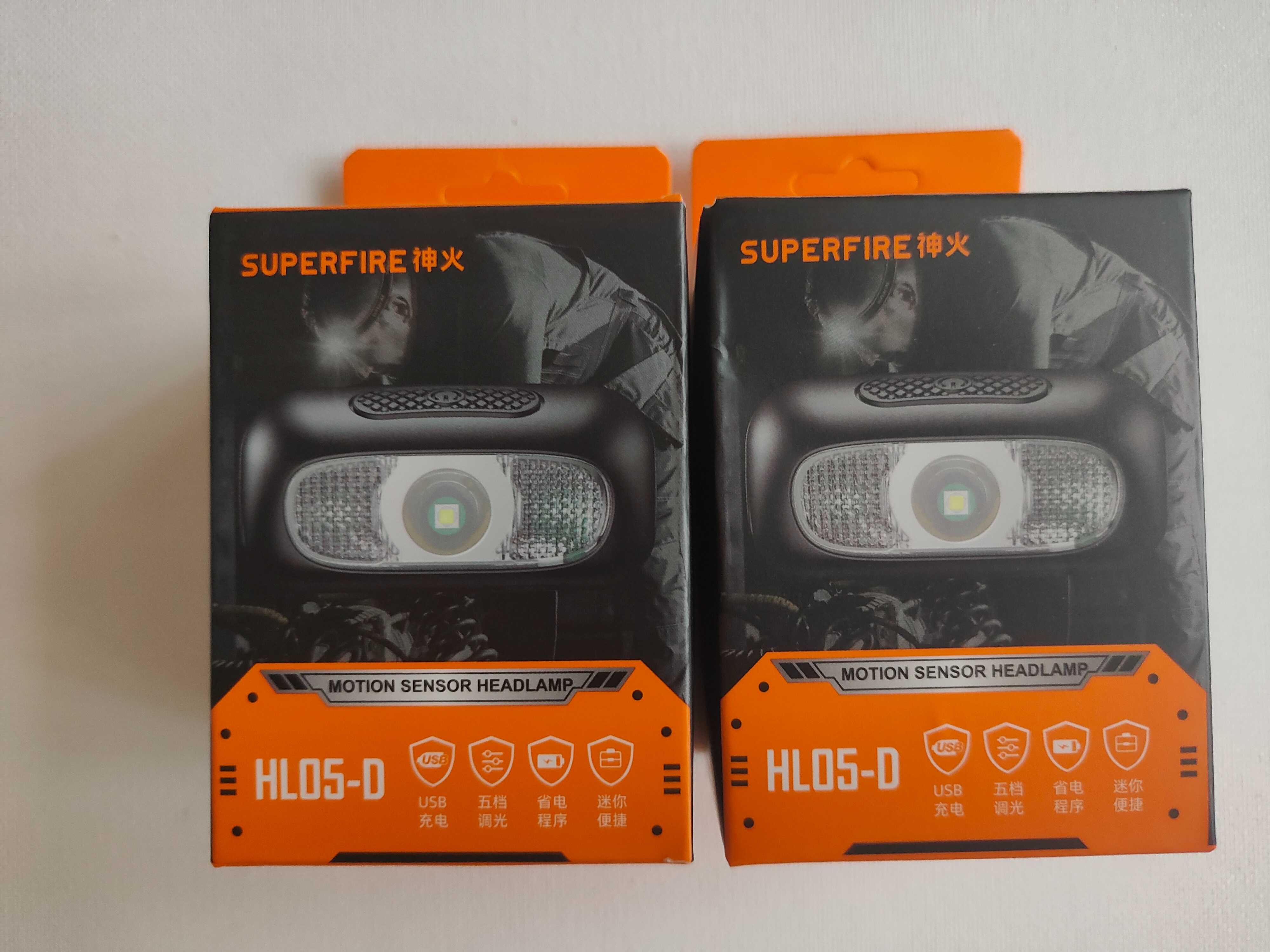 Маленький налобный фонарь Superfire HL05-D