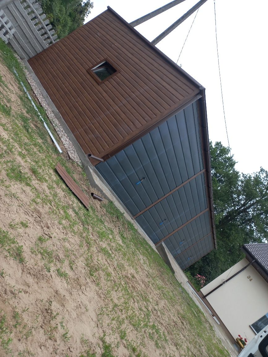 Garaż blaszany 12x5 Imitacja drewna masz plan zadzwoń  jakość premium