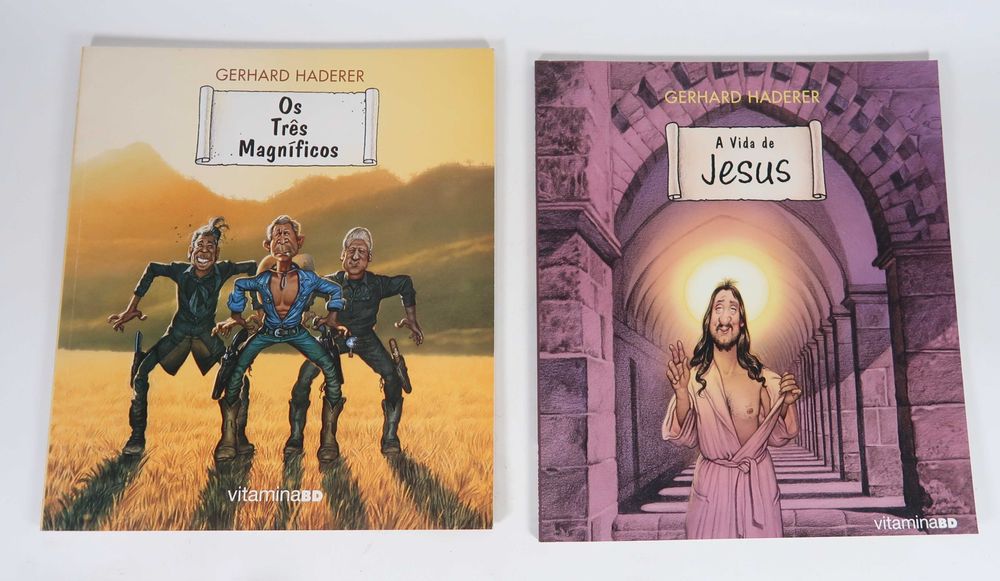 Lote com 5 livros de banda desenhada