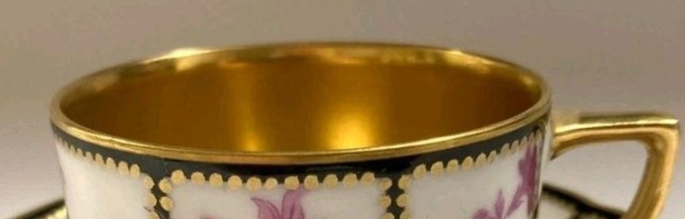 DUO mokka expresso THOMAS Rosenthal Złoto 24K Kolekcjonerska