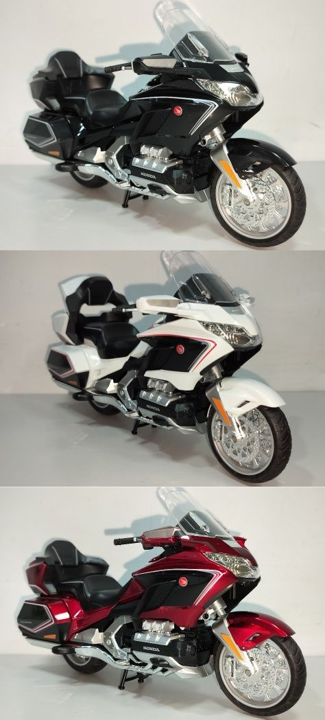 Распродажа HONDA Gold Wing GL1800 модель мотоцикла 1:11 со звуком и св
