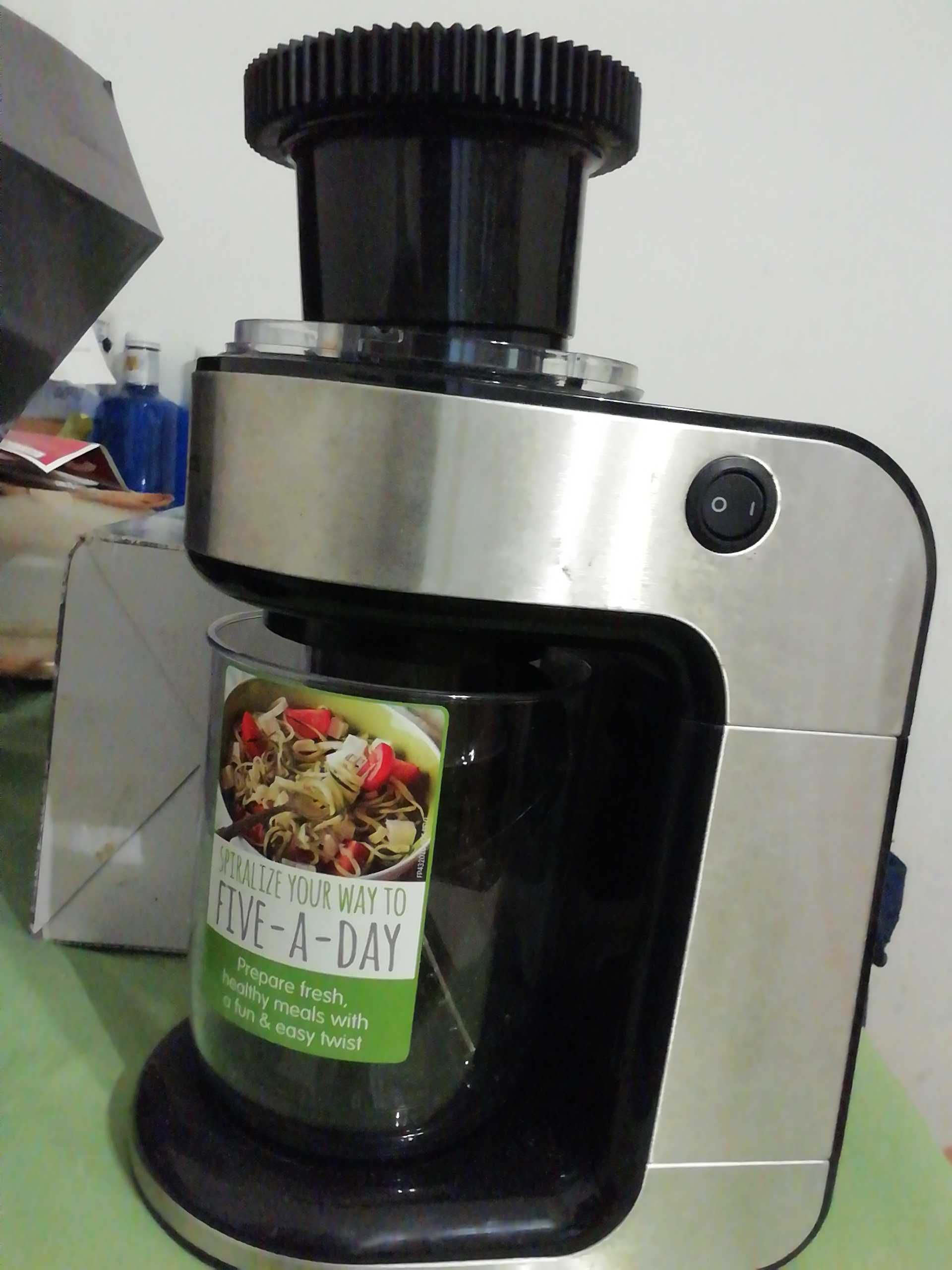 Espiralizador eléctrico, alimentação saudável! "esparguete" de legumes