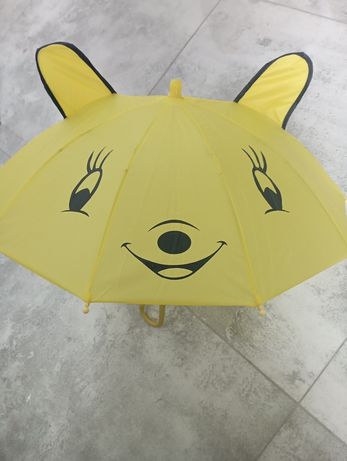 Nowa parasolka dla dziecka z uszami żółta parasol