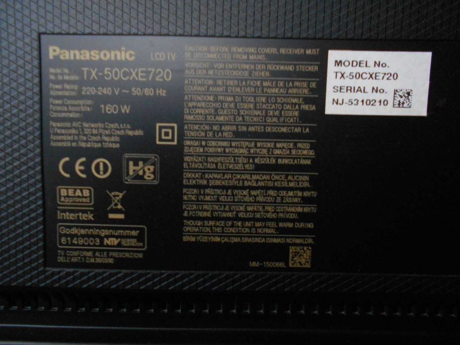 Panasonik TX-720 50 cali ,3D