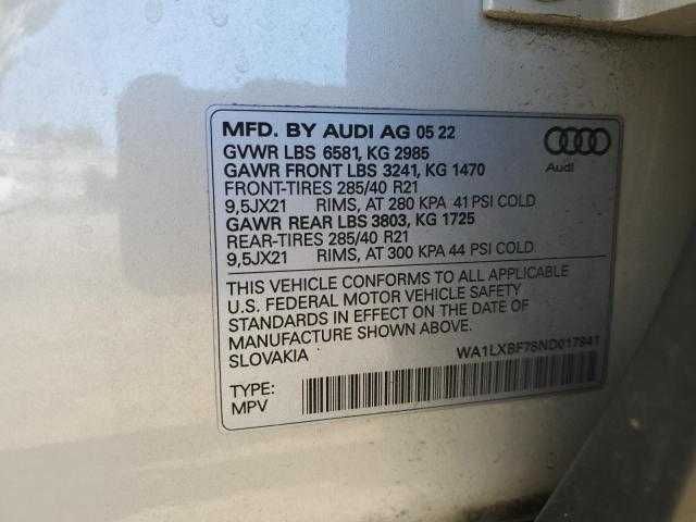Audi Q7 Premium Plus 2022