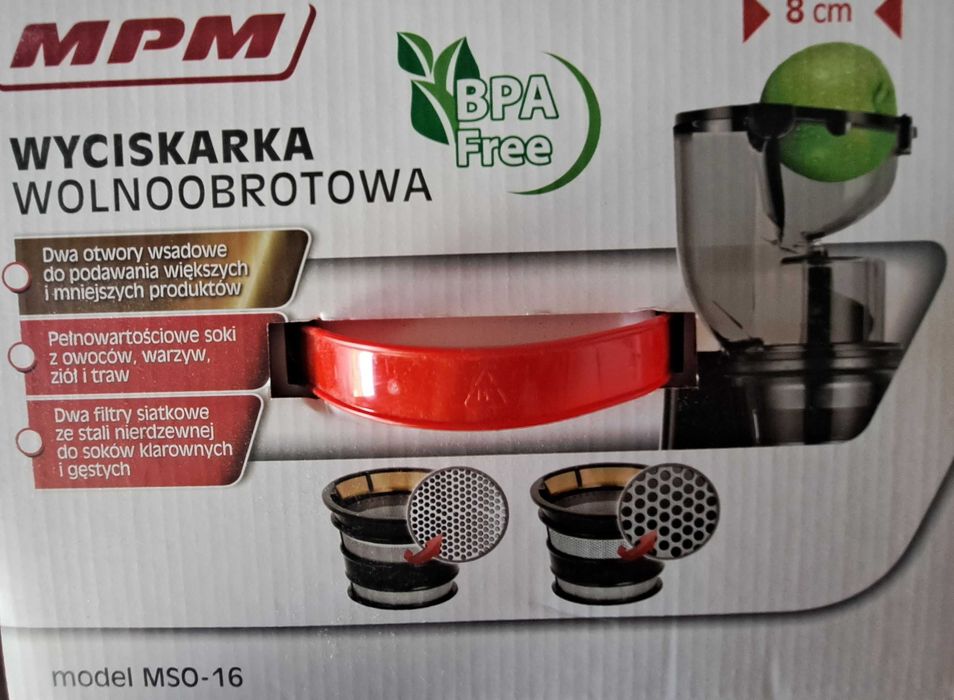 Wyciskarka wolnoobrotowa MPM MSO-16 - NOWA